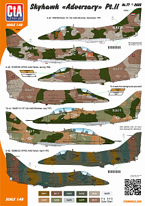 Decal 1/48 Douglas Skyhawk "Adversary" Pt.II - VF-126(2) (Cut then Add)
