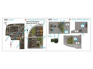 Bristol Beaufort Mk.I 3D-Printed & coloured Interior on decal paper (ICM) (Small version)