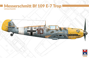 Model kit 1/32 Messerschmitt Bf-109E-7 trop DRAGON KIT+ NEW CARTOGRAF DECALS  (Hobby 2000)