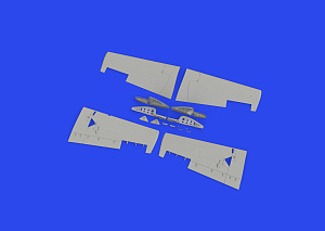 Additions (3D resin printing) 1/48 Grumman FM-2 Wildcat folding wings 3D-Printed (designed to be used with Eduard kits) 