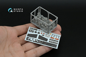 KrAZ-260 3D-Printed & coloured Interior on decal paper (Takom) (with 3D-printed resin parts)