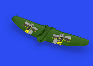 Additions (3D resin printing) 1/48 Hawker Tempest Mk.II gun bays (designed to be used with Eduard kits and Special Hobby kits