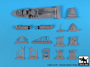 Additions (3D resin printing) 1/48 Mil Mi-24V/VP Mi-24P Hind BIG set (designed to be used with Zvezda kits)