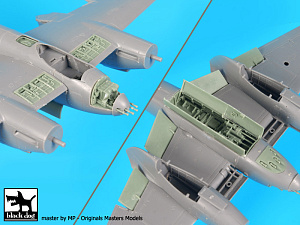 Additions (3D resin printing) 1/72 de Havilland Mosquito Mk.IV Big set including BDOA72051 and BDOA72052 (designed to be used with Tamiya kits)