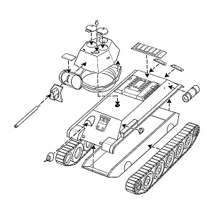 Model kit 1/72 T-34/76 (Armourfast)
