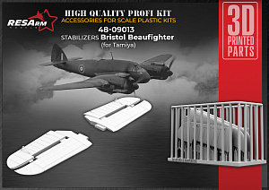 Additions (3D resin printing) 1/48 Stabilizer BRISTOL BEAUFIGHTER (RESArm)