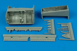 Additions (3D resin printing) 1/32 Vought F-8E/F-8J Crusader wheel bay (designed to be used with Trumpeter kits)
