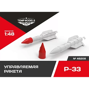 Additions (3D resin printing) 1/48 HIGHLY DETAILED MISSILE R-33 (Temp Models)