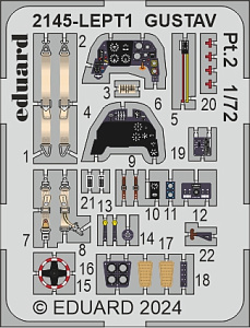 Model kit 1/72 Messerschmitt Bf-109G GUSTAV pt. 2 DUAL COMBO (Eduard kits)