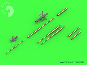 Aircraft guns (brass) 1/48 Sukhoi Su-17M3, Sukhoi Su-20, Sukhoi Su-22M4 (Fitter) - Pitot Tubes (optional parts for all versions)