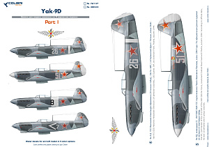 Decal 1/48 Yak - 9D part I (Colibri Decals)