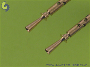 Aircraft detailing sets (brass) 1/35 Browning M2 aircraft .50 caliber (12.7mm) barrels with flash hiders (2pcs)