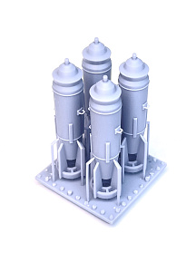 Additions (3D resin printing) 1/48 FAB-250M54 bombs (4pcs) (Mazhor Models)