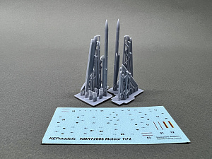 Additions (3D resin printing) 1/72 Meteor rocket + pylon 2 pcs. set (KepModels)