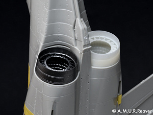 Additions 1/48 Rolls-Royce Spey engine nozzles for 1/48 scale Hasegawa British F-4K/M Phantom II models (A.M.U.R.Reaver) 