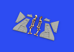 Aircraft detailing sets (metal) 1/48       Hawker Tempest Mk.II undercarriage legs BRONZE (designed to be used with Eduard kits and Special Hobby kits) 