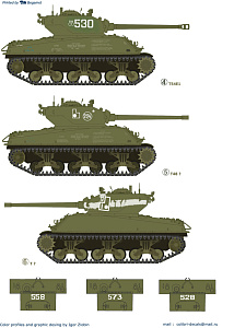 Decal 1/35 M4A2 Sherman (76) - in Red Army III (Colibri Decals)