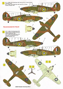 Decal 1/32 Hawker Hurricane Mk.I (3) (Techmod)