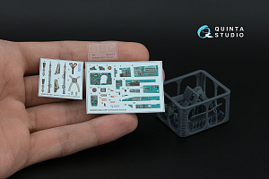 MiG-21MF Fishbed-J (Gorkiy plant) 3D-Printed & coloured Interior on decal paper (Eduard) (with 3D-printed resin parts)