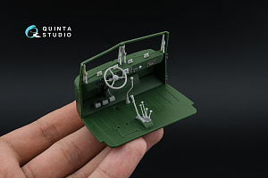 KrAZ-255B 3D-Printed & coloured Interior on decal paper (Roden) (with 3D-printed resin parts) 