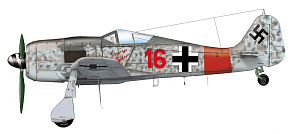 Decal 1/48 Fw-190 A-8/R2 (Red 4,Red16) (HAD)