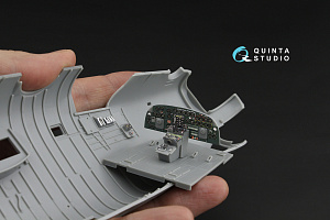B-24D/B-24J Liberator. Pilot's compartment. 3D-Printed & coloured Interior on decal paper (HobbyBoss)