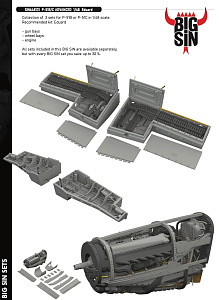 Additions (3D resin printing) 1/48 North-American P-51B/C Mustang ADVANCED 1/48 (designed to be used with Eduard kits)