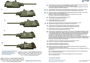 Decal 1/72 T-34/76 Zavod 183 Model 1942 (Colibri Decals)