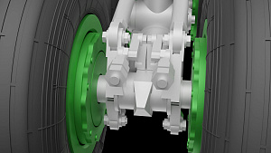 Additions (3D resin printing) 1/72 Ilyushin IL-18, Il-20, Il-22, Il-38 Landing gears with wheels (designed to be used with A-Model kits)