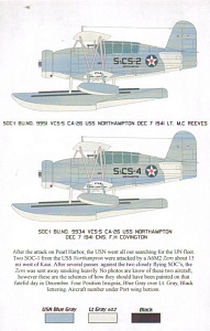 Decal 1/72 SOC Seagulls at War (Starfighter Decals)