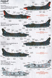 Decal 1/72 Fiat G.91R/3 (13) (Xtradecal)