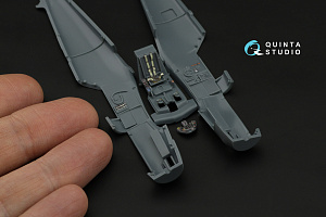 Bf 109K-4 3D-Printed & coloured Interior on decal paper (Eduard)