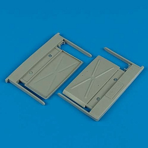 Additions (3D resin printing) 1/32 Mikoyan MiG-29A 'Fulcrum' intake covers (A) (designed to be used with Trumpeter kits) 