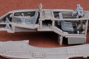 Additions (3D resin printing) 1/72 Messerschmitt Me-410A-1/U-2 & U4 cockpit upgrade parts (designed to be used with Airfix kits)