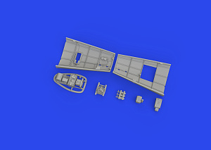 Additions (3D resin printing) 1/48 Messerschmitt Bf-109K-4 radio compartment 3D-Printed (designed to be used with Eduard kits)  