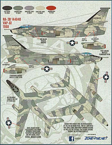 Decal 1/48 Douglas A-3D-2 Skywarrior. (Furball Aero-Design)