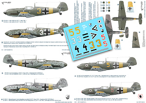 Decal 1/48 Bf-109 E JG 77 (Operation Barbarossa) (Colibri Decals)