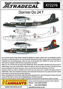 Decal 1/72 Dornier Do-24T (4) (Xtradecal)