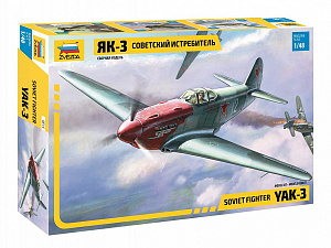 Model kit 1/48 Yakovlev Yak-3 Soviet WWII Fighter (Zvezda)