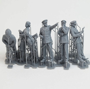 Addition (resin) 1/32 "Allied Headquarters of World War II (6 figures)" (SX-Art)