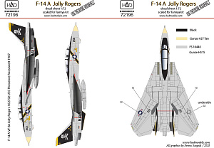Decal 1/48 F-14A Jolly Rogers (USS T.Roosvelt)(HAD)