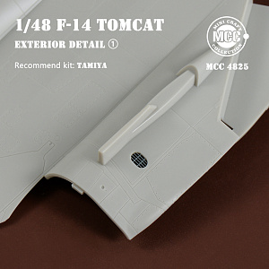 Additions (3D resin printing) 1/48 Grumman F-14 Tomcat Exterior Details Part 1. 1 set of F-14 exterior details