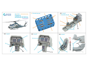 AH-1Z 3D-Printed & coloured Interior on decal paper (Dream Model)