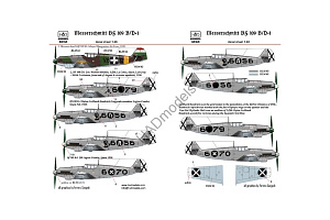 Decal 1/48 Messerschmitt Bf 109 B/D-1 (HAD)