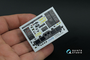 UH-1Y 3D-Printed & coloured Interior on decal paper (Academy) (Small version)