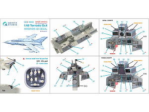 Tornado GR.4 3D-Printed & coloured Interior on decal paper (Revell) (small version) (with 3D-printed resin parts)