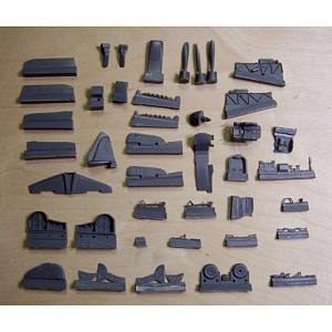 Model kit (3D resin printing) 1/48 Soviet Yak-9U fighter (Scale Bureau)