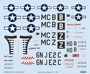 Decal 1/72 P-51D-5 '8th AF' (EDU)
