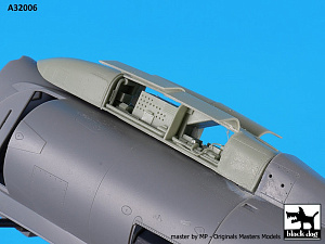 Additions (3D resin printing) 1/32 Douglas A-4E Skyhawk spine electronic + tail (designed to be used with Trumpeter kits) 