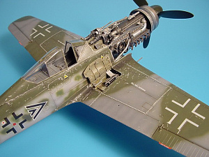 Additions (3D resin printing) 1/32 Focke-Wulf Fw-190D gun bay designed to be used with Hasegawa and Hobby 2000 kits) 